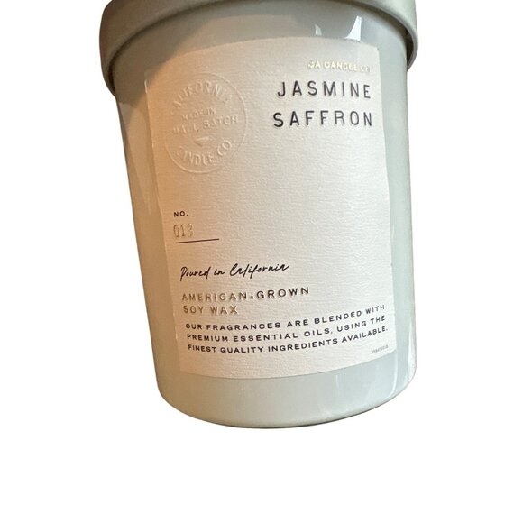 Leoben Company Jasmine Saffron Candle 9 Oz 1 Wick White Soy Wax Made In USA - Picture 2 of 5
